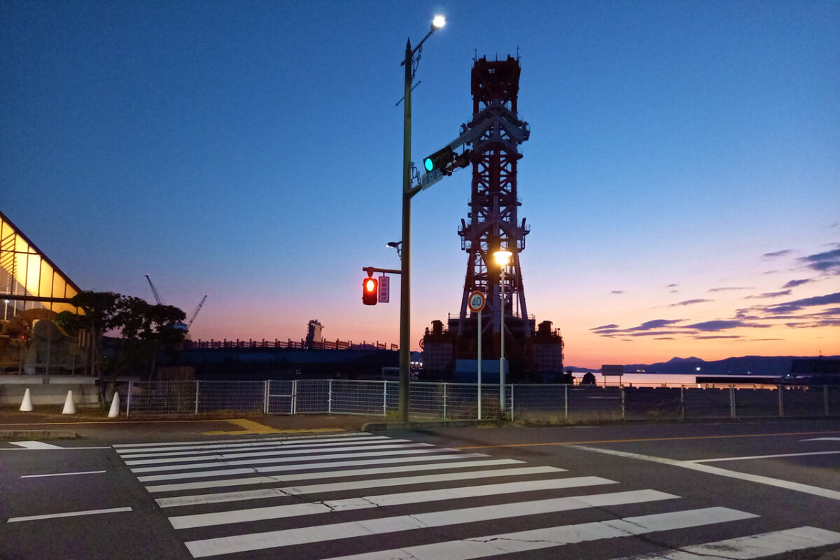 呉湾の夕暮れ